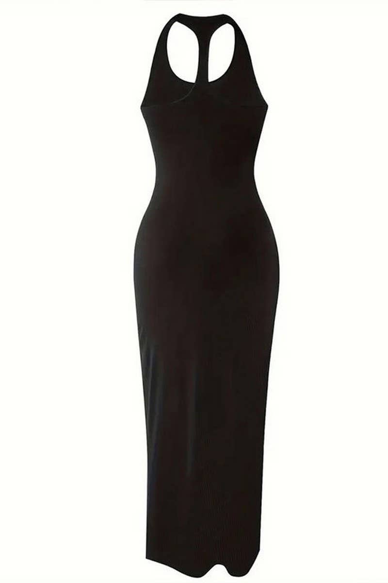 CWDHL0790_SUMMER U-NECK HOLLOW OFF-SHOULDER SEXY HIP DRESS