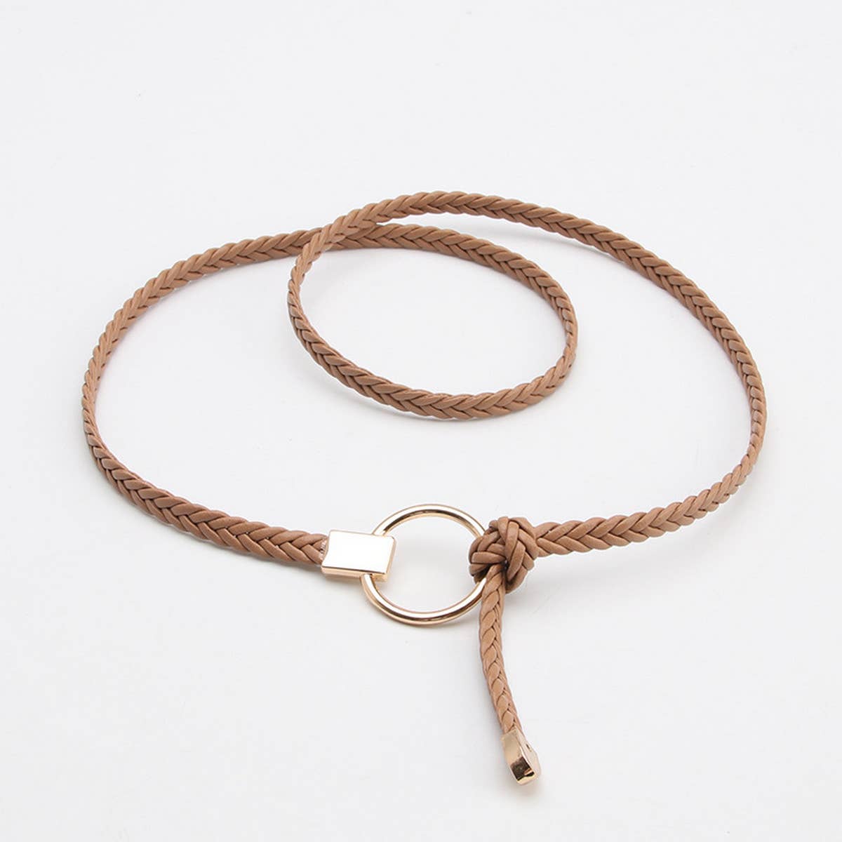 CWABE0929_CASUAL HAND-WOVEN THIN BELT