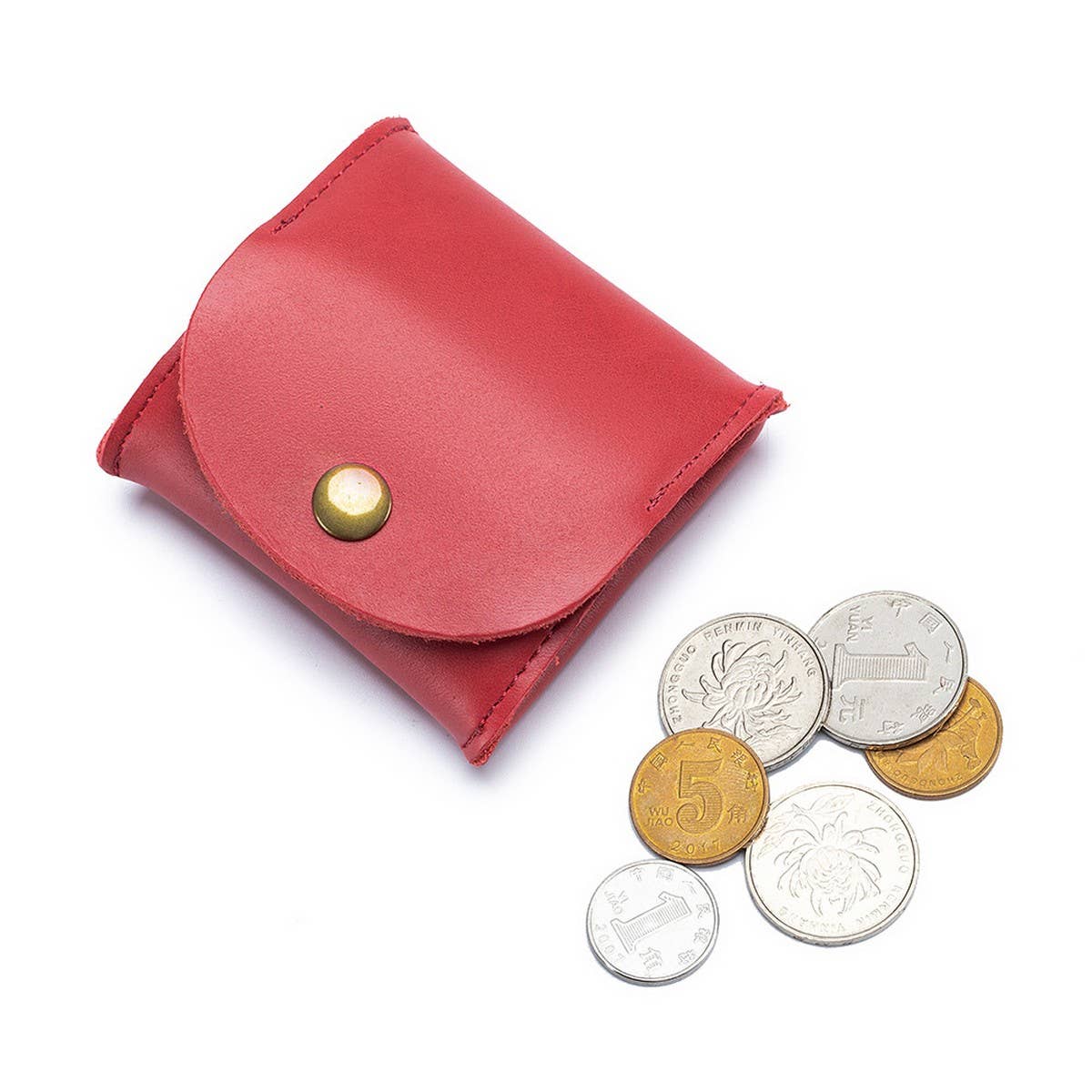 COWHIDE MINI STORAGE BAG GENUINE LEATHER WALLET_CWAB3892