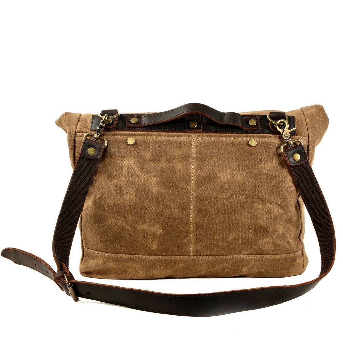 Men's Outdoor Waxed Canvas Satchel Bag_CWAB5564