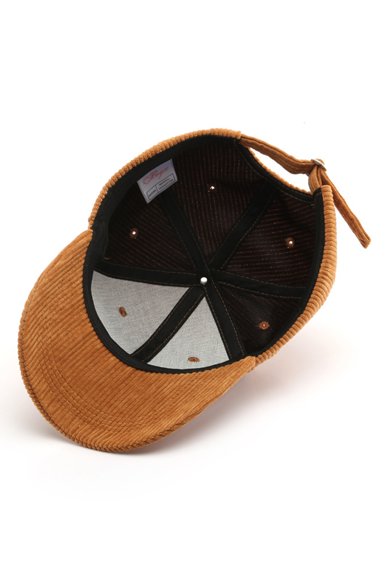 Corduroy Baseball Cap Unisex Winter Warm Outdoor_CWAH0517