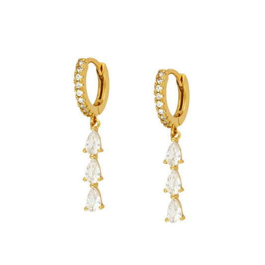 TEARDROP SHAPE MINIMALIST FASHION EARRINGS