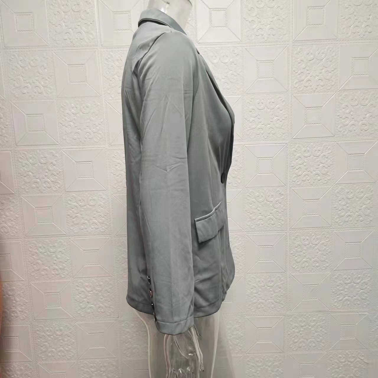 Chic Lapel Blazer and Pants Set for Women