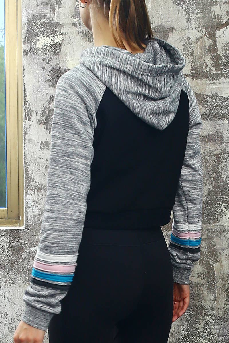 CWOHOL424_Basic Lightweight Pullover Cropped Hoodie