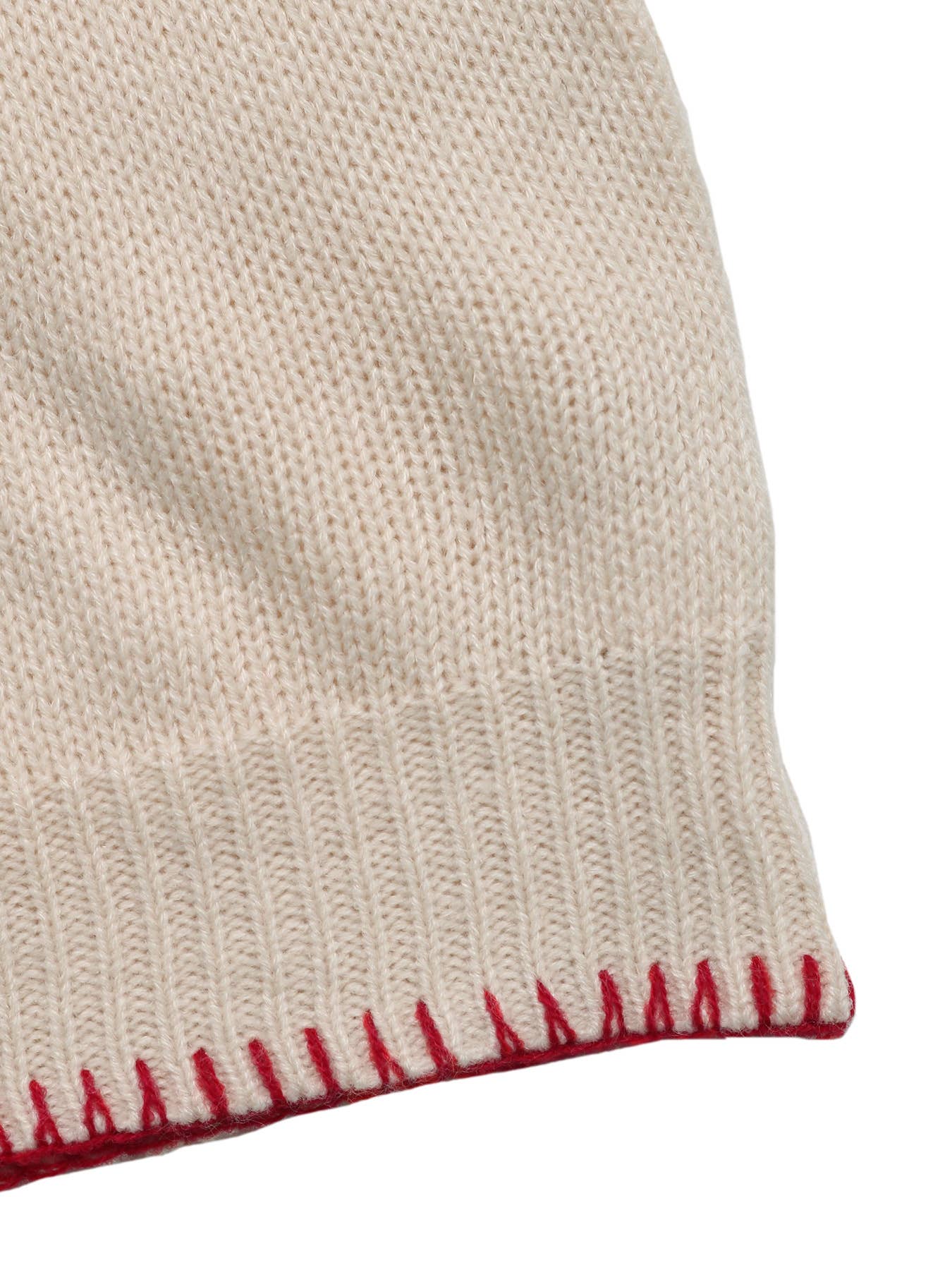 Color-blocking jacquard round-neck sweater