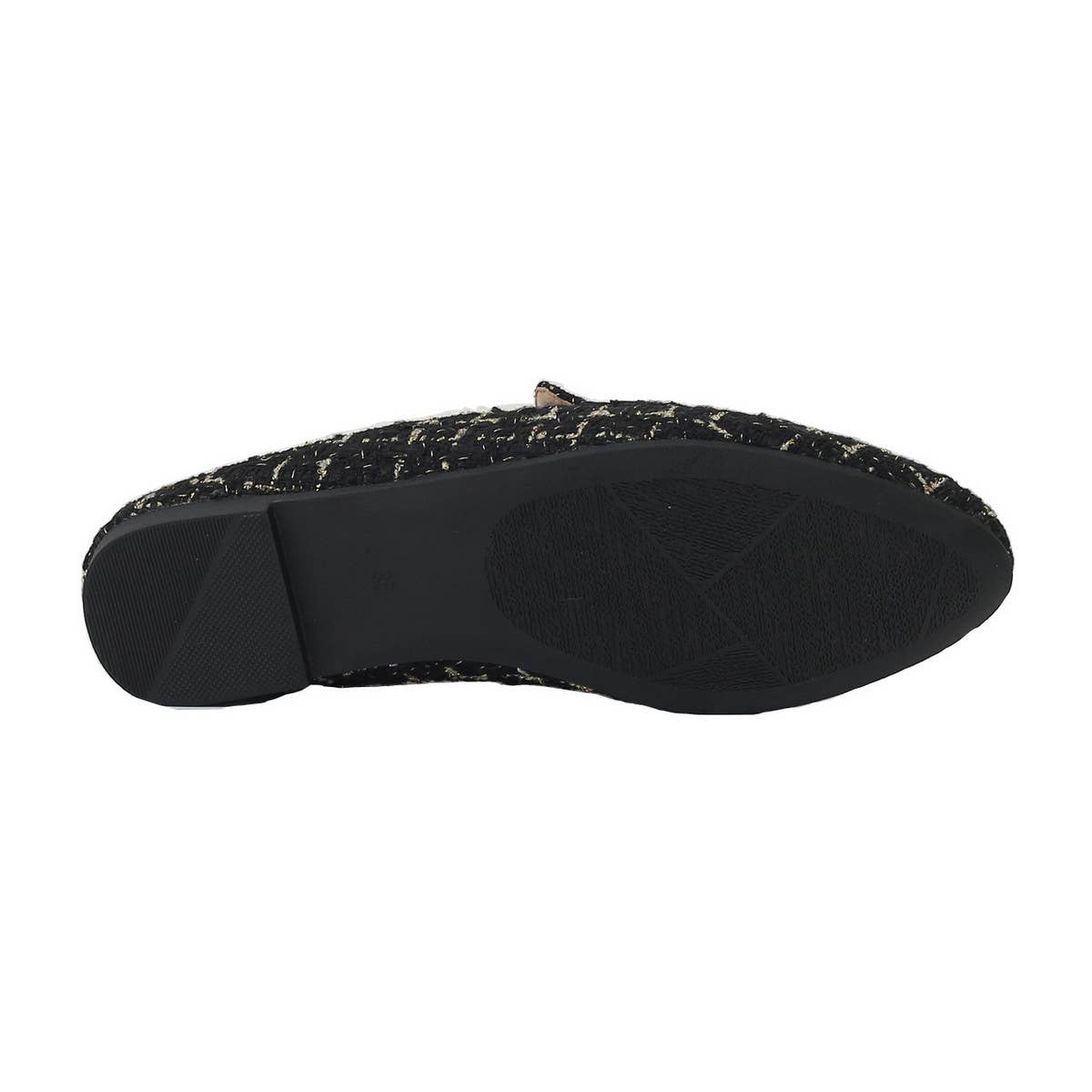 VERSATILE OUTER WEAR STRIPED FLAT BOTTOM MULES