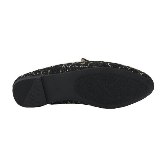 VERSATILE OUTER WEAR STRIPED FLAT BOTTOM MULES