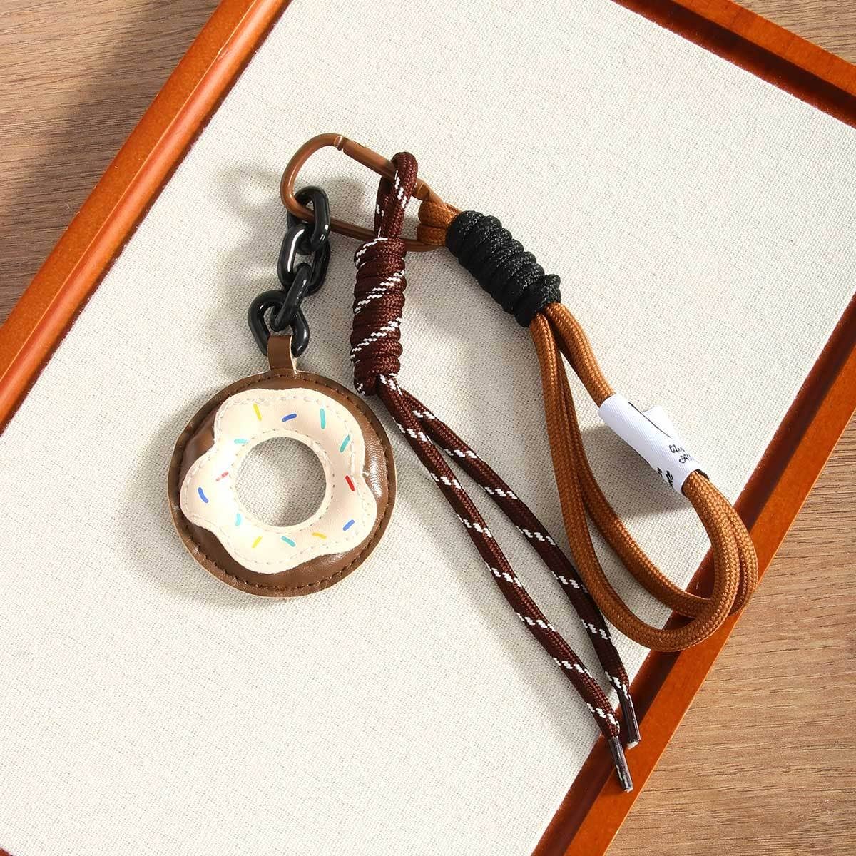 Leather Donut Charm ??Maillard Bag Accessory_CWMM7554