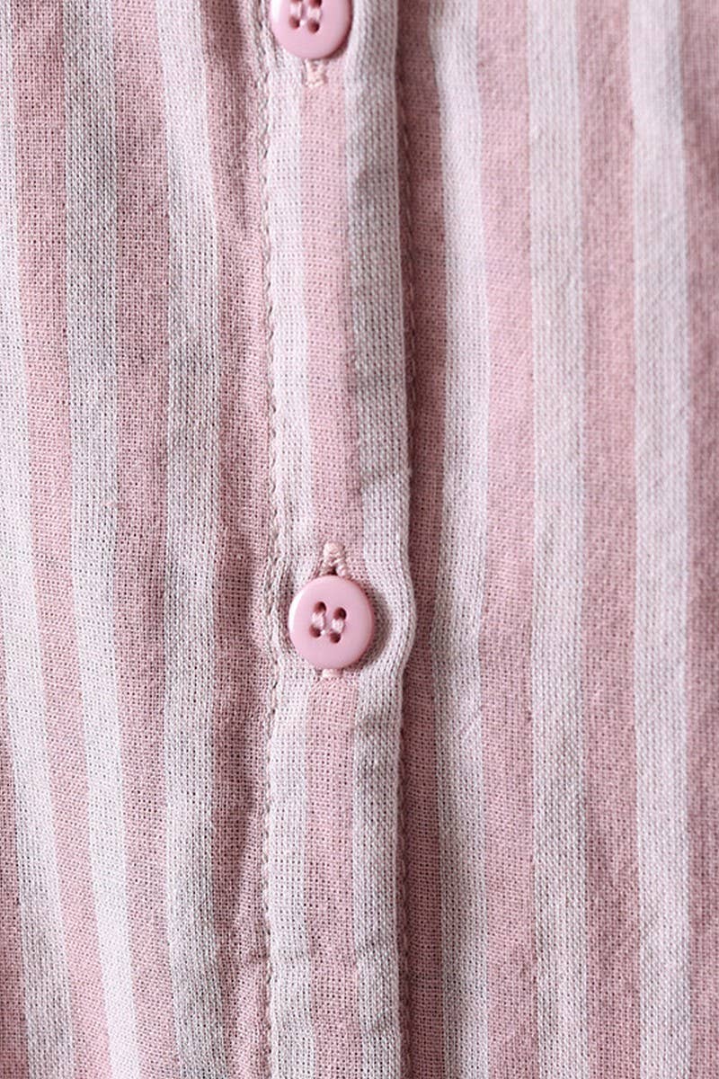 CWTSTL2251_YARN-DYED DOUBLE-LAYER COTTON STRIPED SHIRT