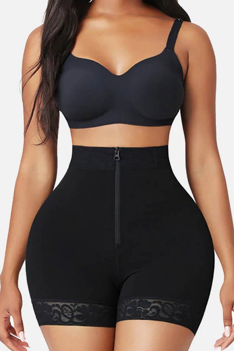 CWMT0009_LACE TUMMY SHAPING WAIST ELASTIC SHAPING PANTS