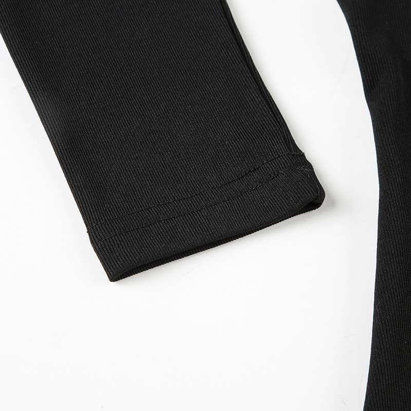 DIAGONAL SHOULDER ASYMMETRICAL DRAWSTRING TOP