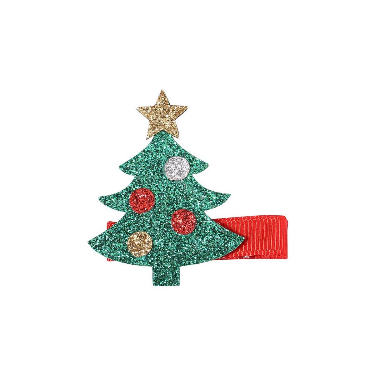 Glitter Pink Reindeer Hair Clip for Kids