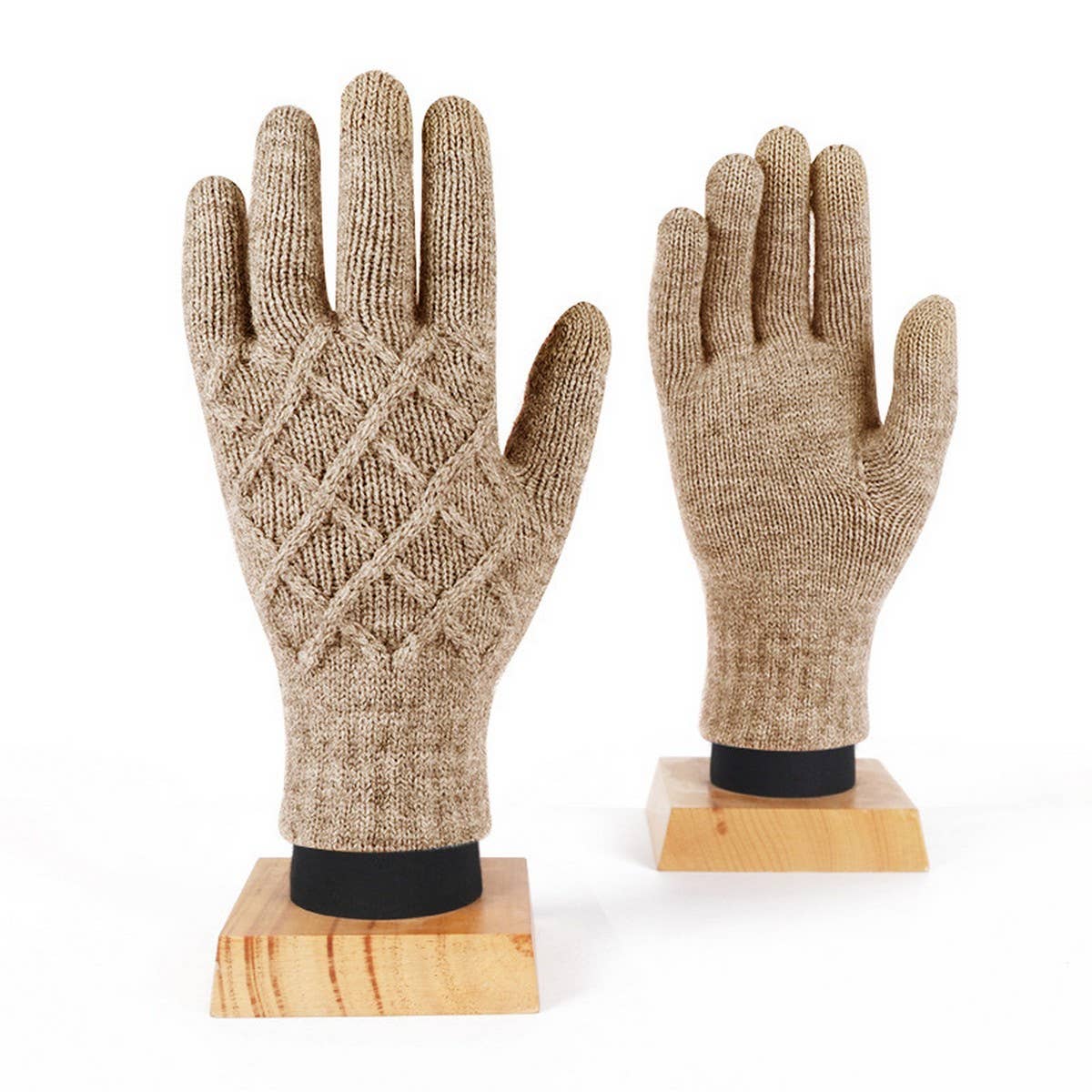 SOLID COLOR WARM TOUCH SCREEN KNITTED GLOVES_CWAG0388