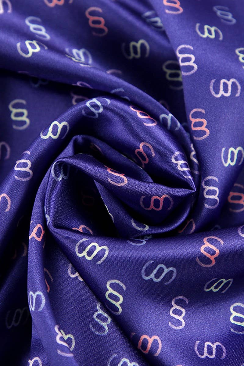 CWSPJ0329_SATIN PRINTED SHIRT PAJAMAS TWO-PIECE SET