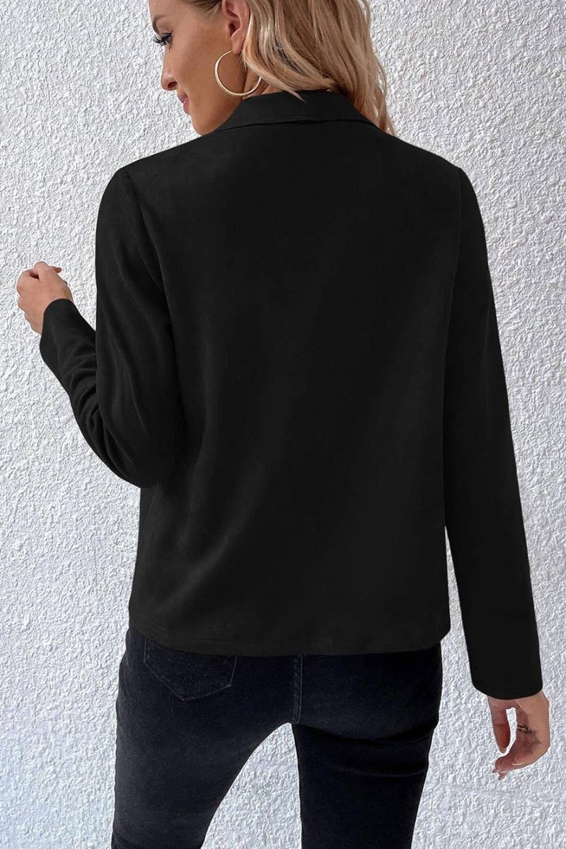 CWOJA0967_FALL VINTAGE LONG-SLEEVED FLEECE JACKET