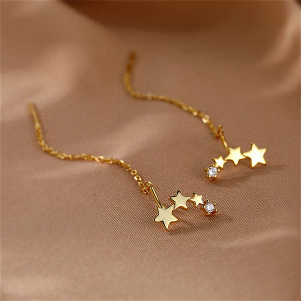 STAR SIMPLE FASHION LONG TASSEL EARRINGS_CWAJE2004