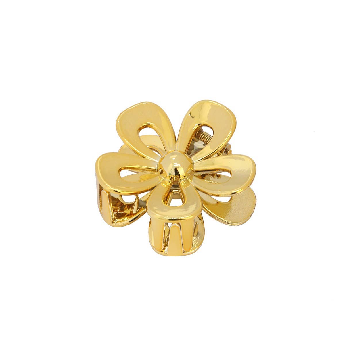 Gold Silver Egg Flower Large Hair Claw Elegant
