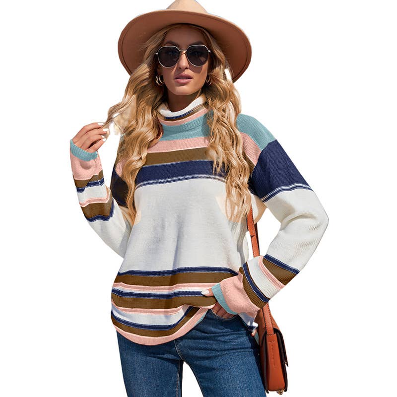 Casual turtleneck warm sweater