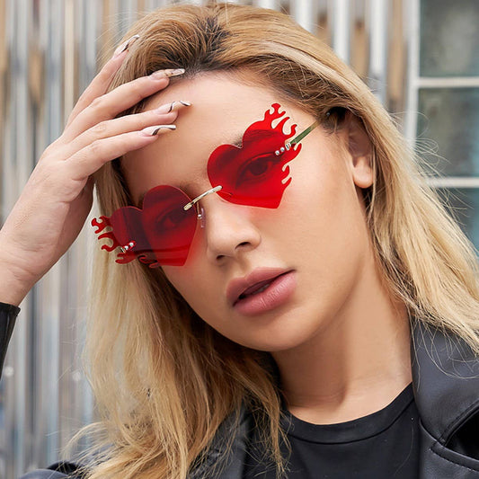 FASHION PERSONALITY HEARTBROKEN LOVE SUNGLASSES_CWASG0703