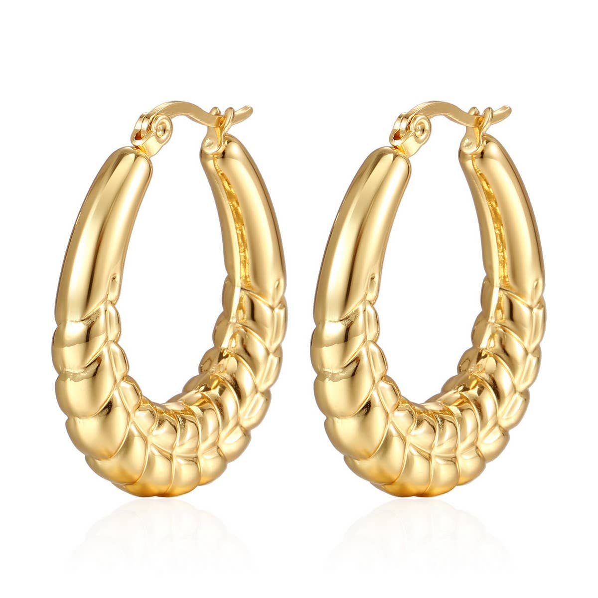 WOMEN FASHION LIGHTWEIGHT STAINLESS STEEL EARRINGS
