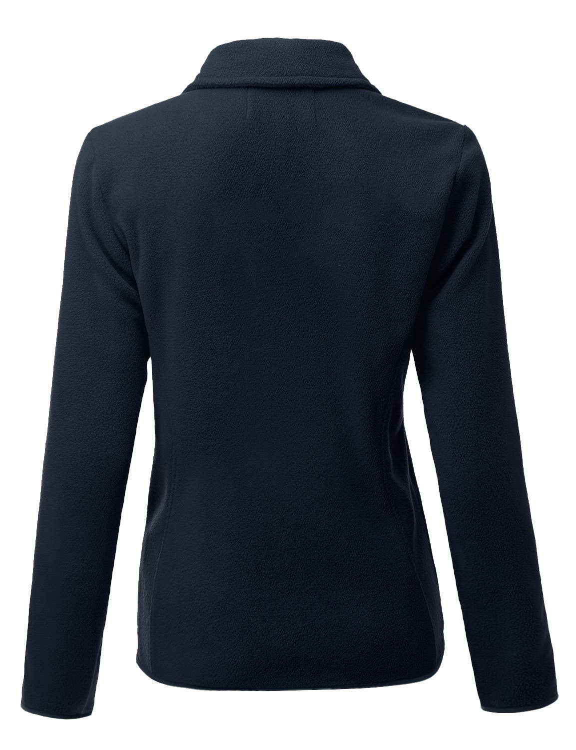 CWOJA693_Long Sleeve Full-Zip Thermal Basic Fleece Jacket