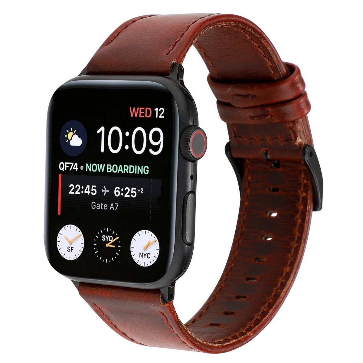 IWATCH7-1 SE CRAZY HORSE WAX LEATHER STRAP