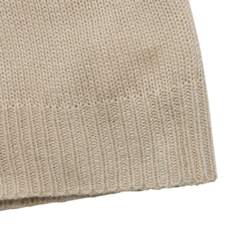 College wind long-sleeved striped v-neck sweater