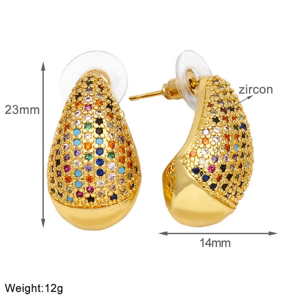 FASHIONABLE DROPLET SHAPED EARRINGS