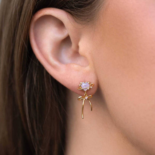 Love Bow Design Popular Exquisite Earrings