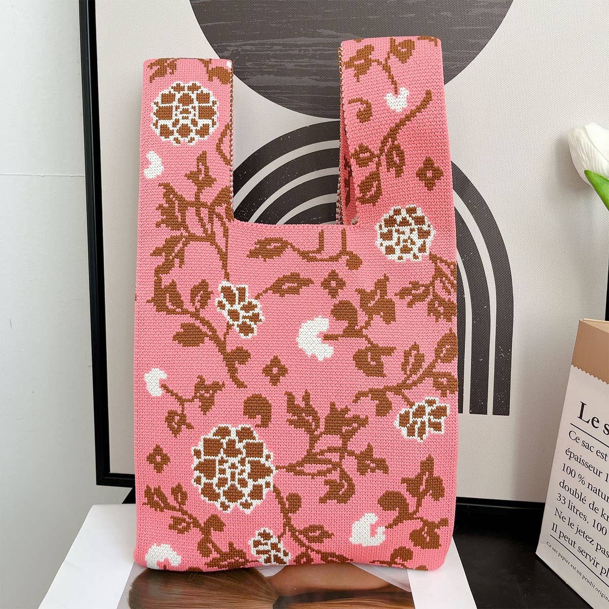 CWAB06033_CASUAL KNIT HANDBAG WOMEN¡¯S SHOULDER TOTE BAG