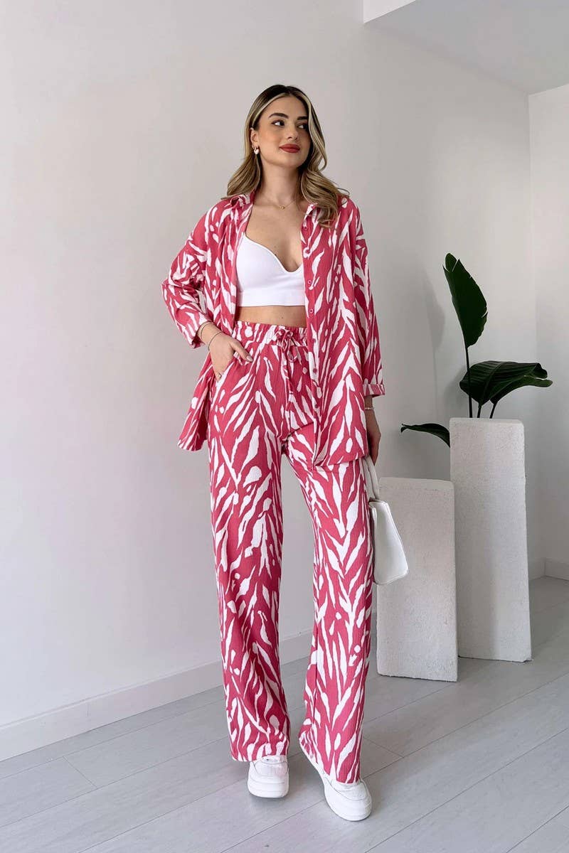 CWSS1062_SPRING WOMEN'S FASHION CASUAL TWO-PIECE SUIT