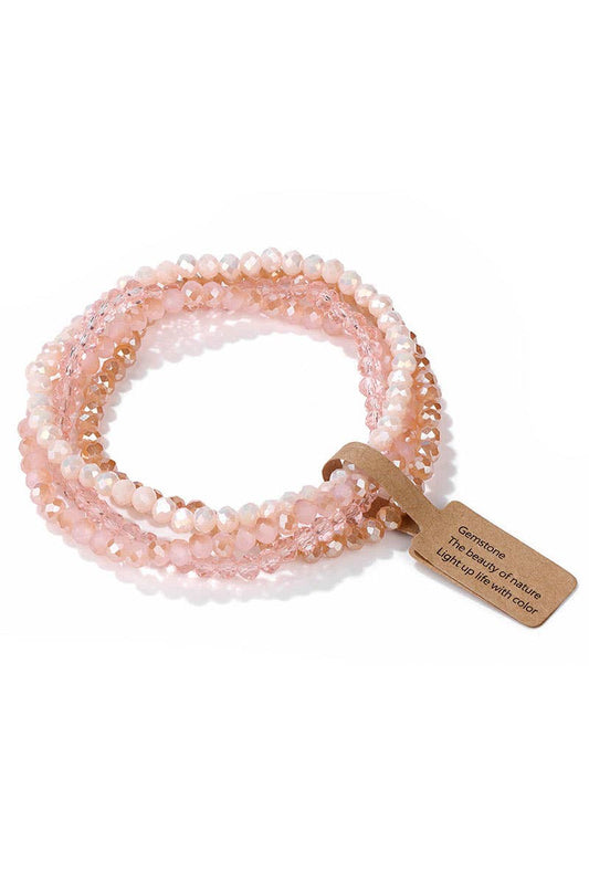 CWAJE1185_GLASS BEAD 4 SET BRACELET