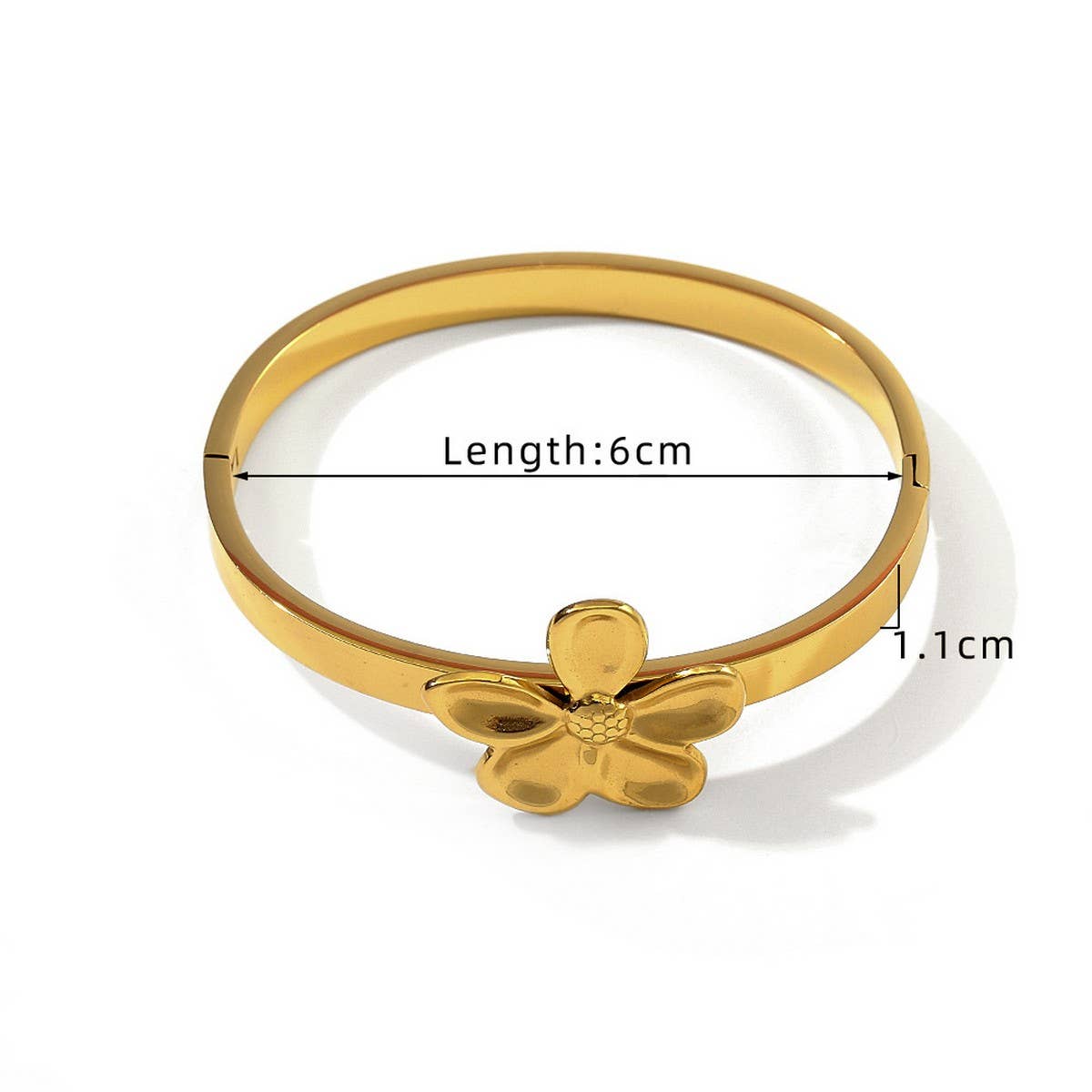 Creative Flower Bracelet in Stainless Titanium