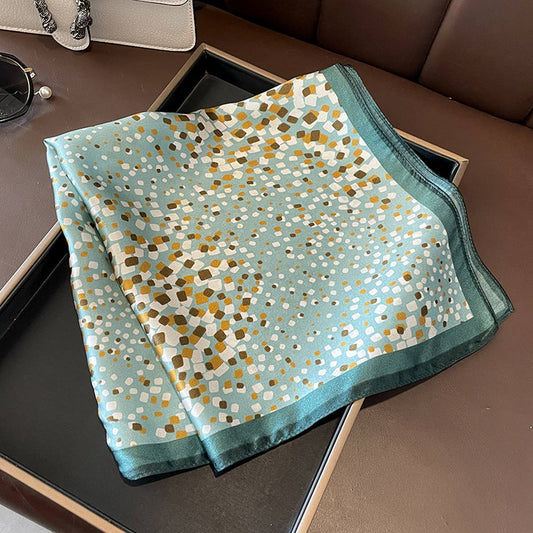 NEW IRREGULAR POLKA DOT SQUARE SCARF