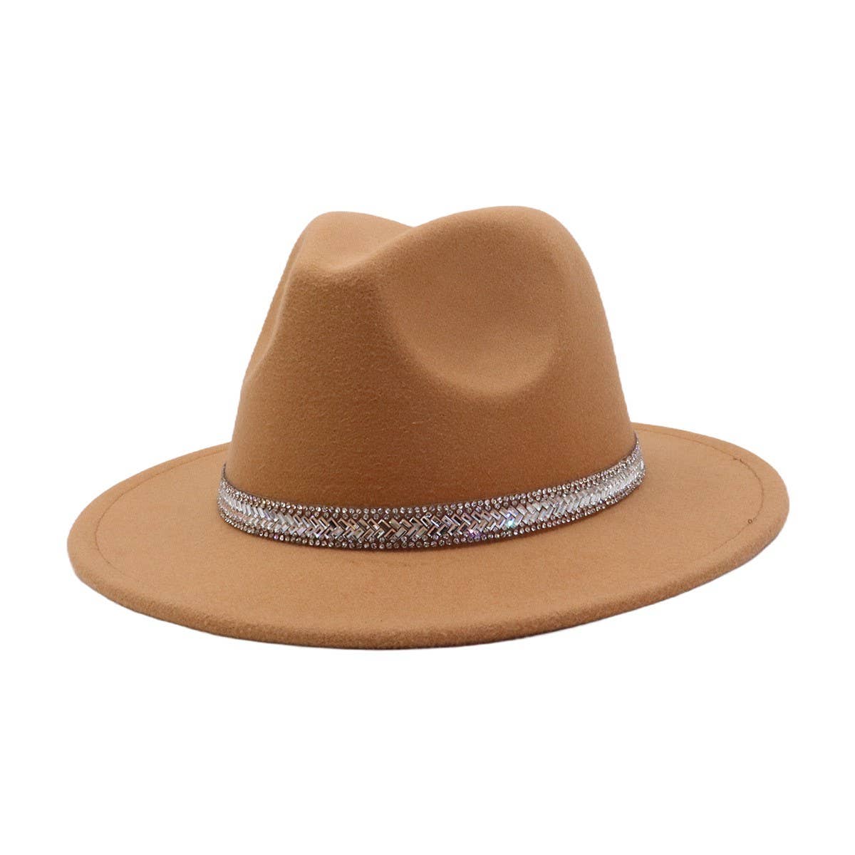 British Style Wool Fedora Hat Unisex Retro Hat_CWAH04391