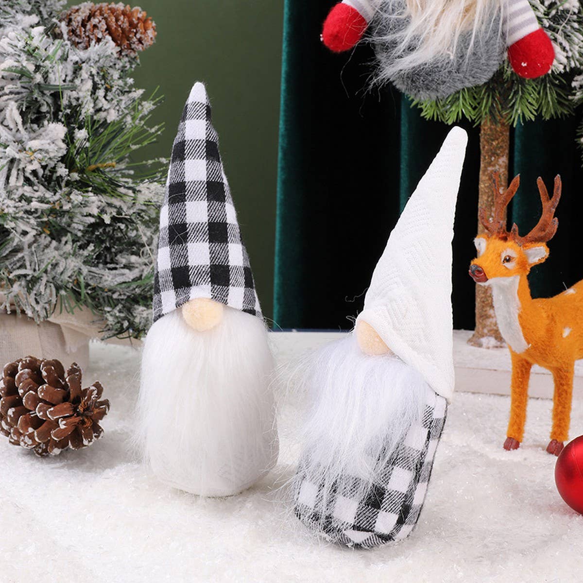 CHRISTMAS DECORATION FOREST OLD MAN FIGURINE