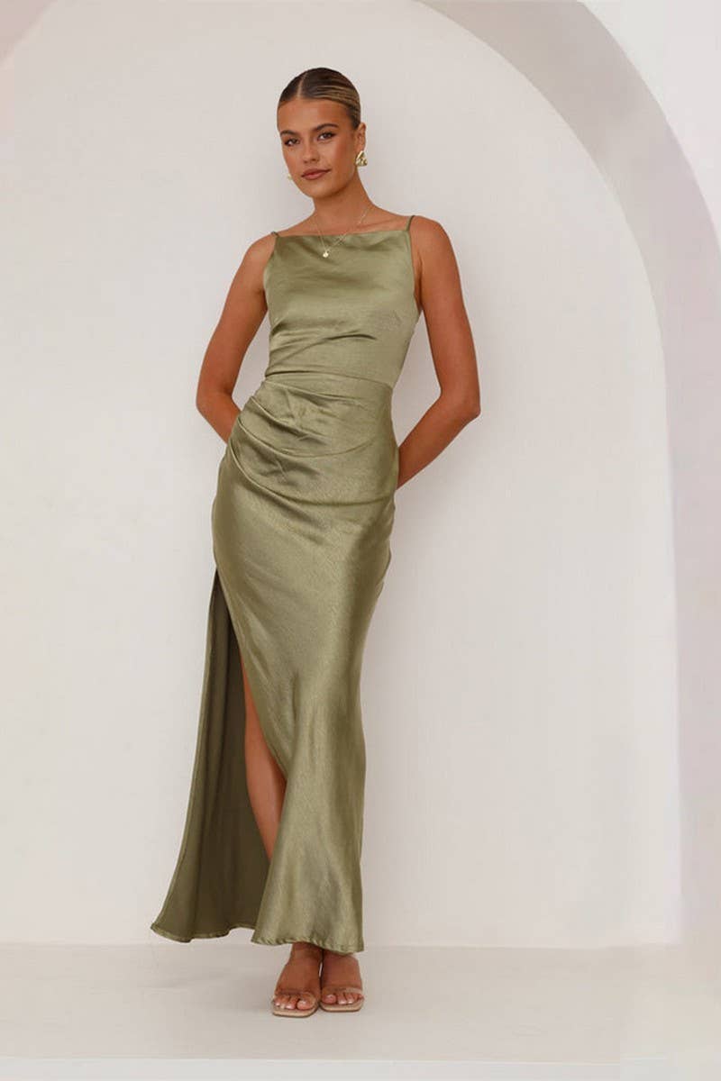 CWDMD5546_SOLID BACKLESS SPAGHETTI STRAP MIDI DRESS