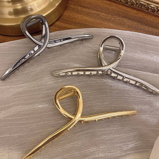 Oversized Metal Hair Claw ??13.5cm Minimalist Clip_CWAHA2375
