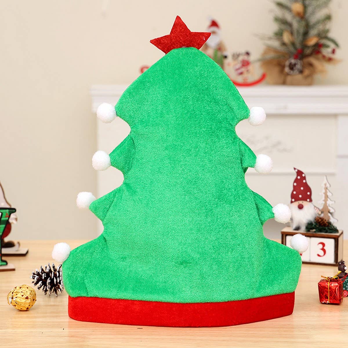 CWAH1817_Christmas Tree Hat Elf Santa Hat