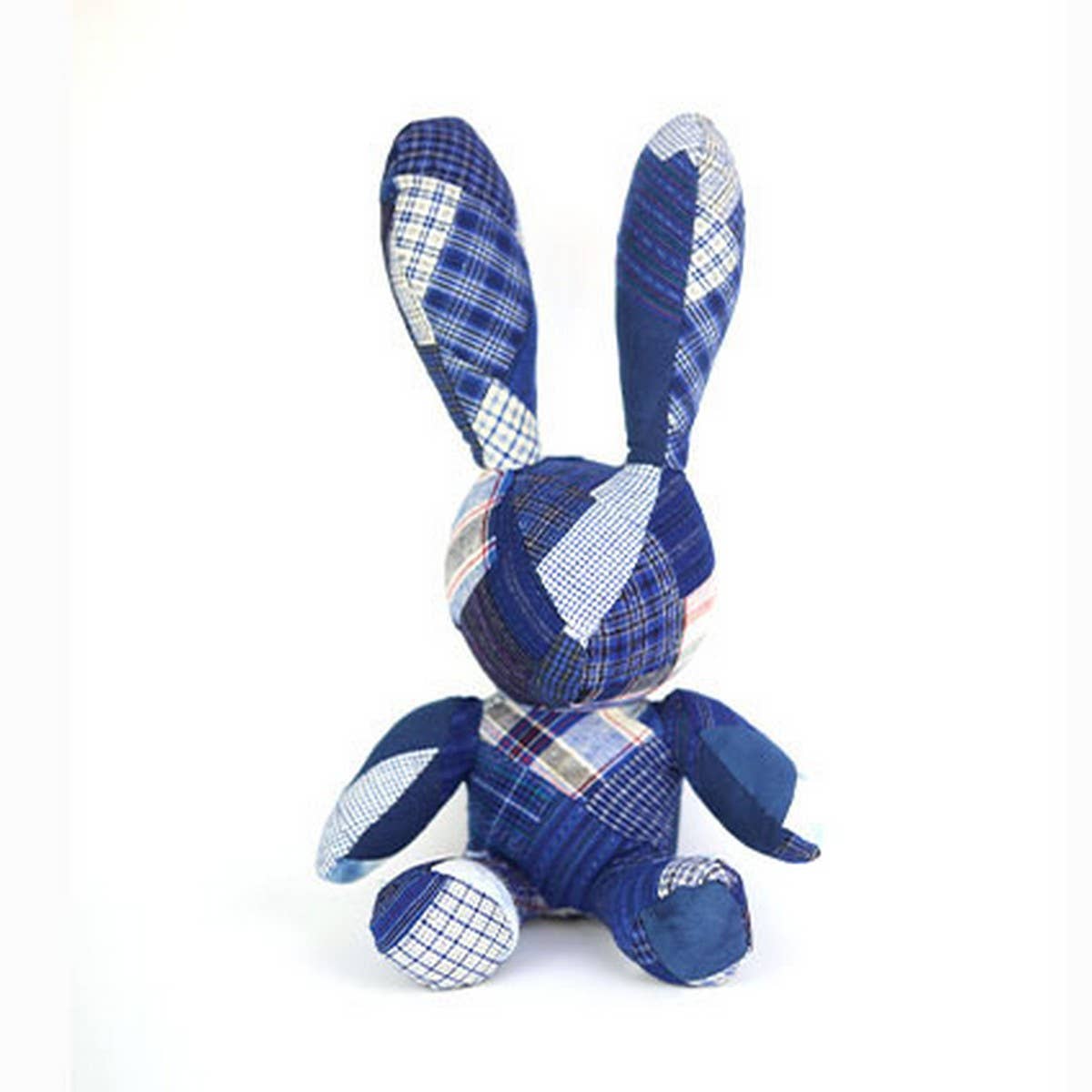 Handmade Indigo Dye Patchwork Fabric Animal Doll