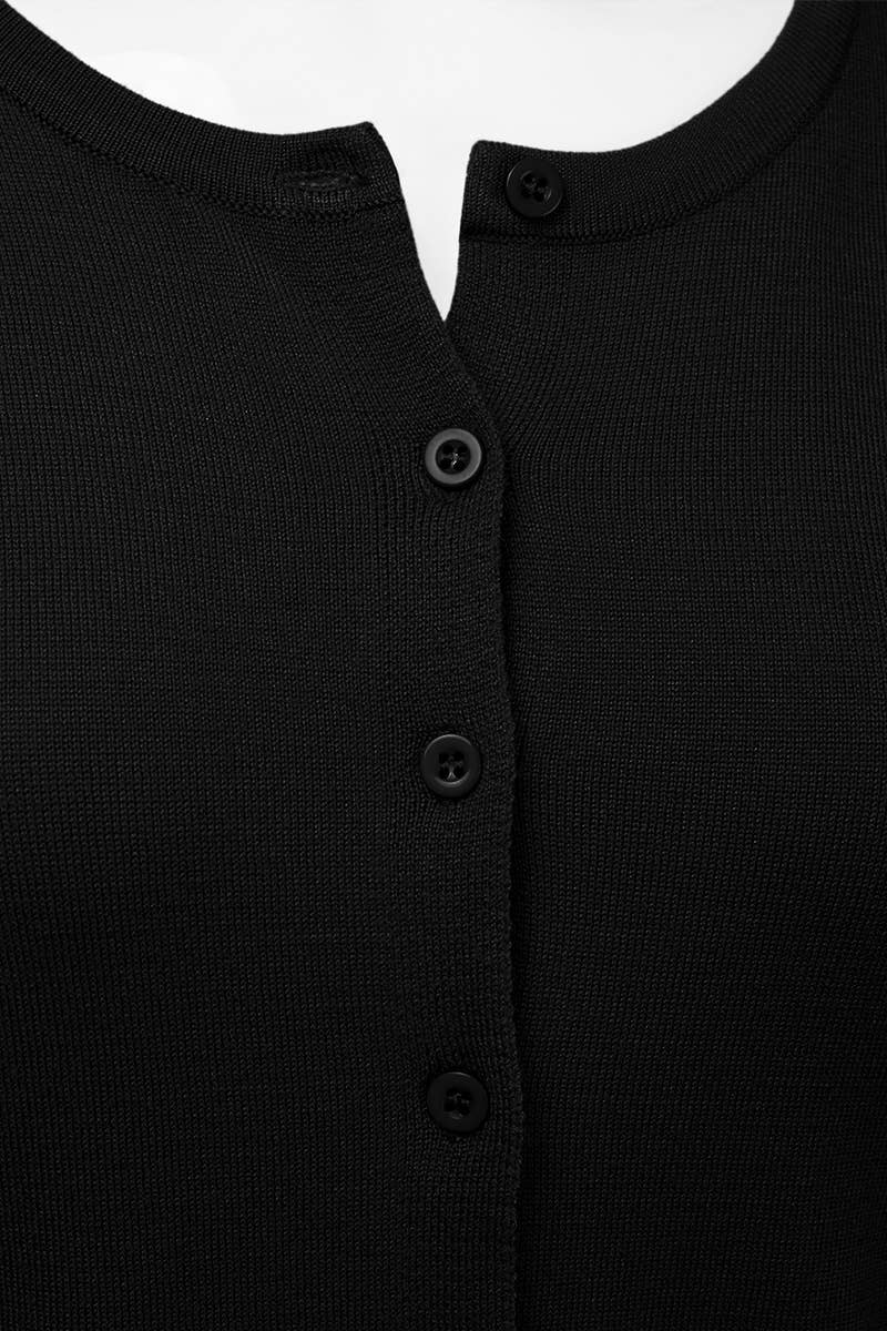 AWOCAL310_Button Down Soft Knit Long Sleeve Cardigan Sweater