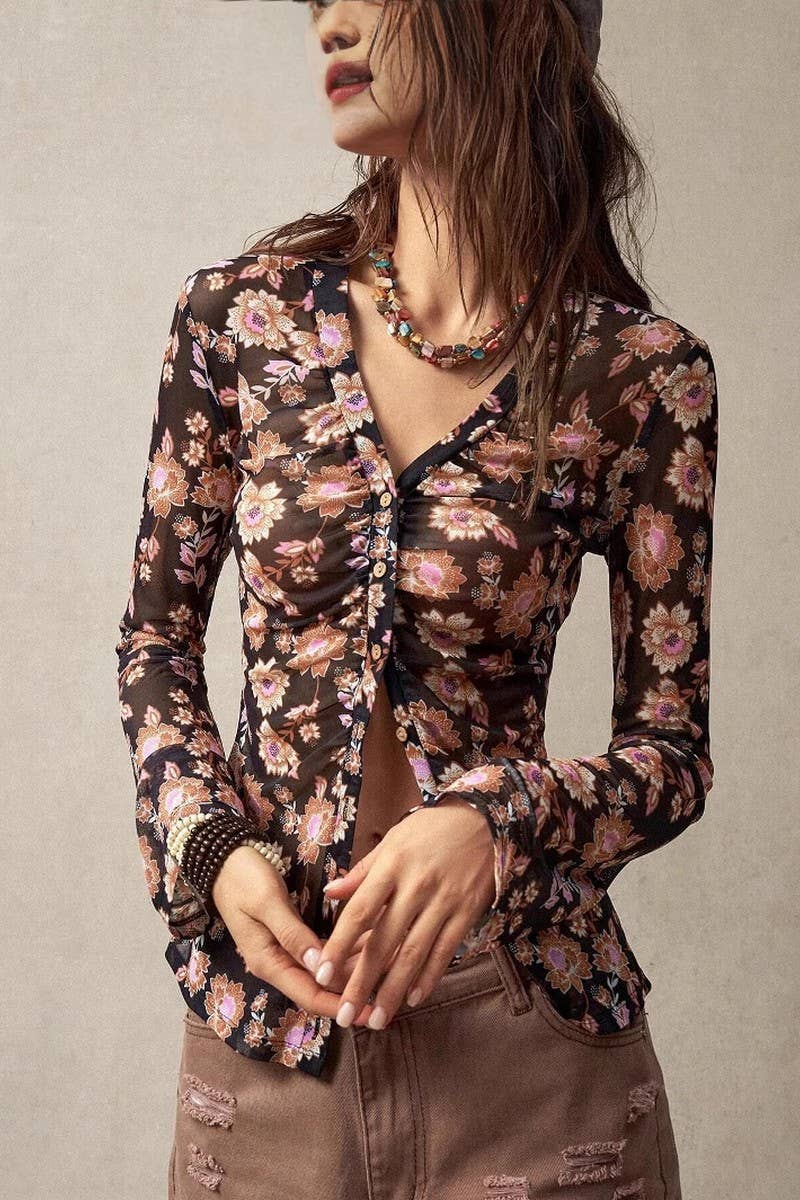 CWTBLL3904_VINTAGE FIT FLORAL LONG SLEEVE BUTTON-DOWN SHIRT