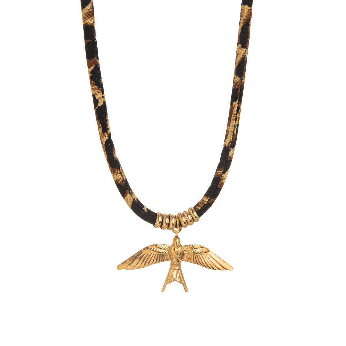 Leopard Velvet Cord Necklace ? Bold Fall Statement