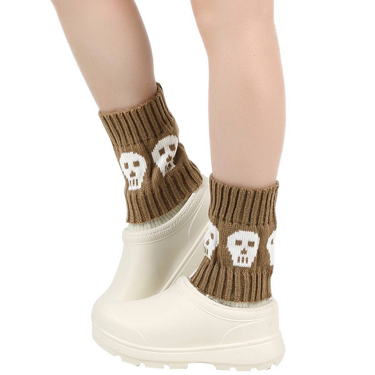 CWMS02719_KNIT BOOT SOCKS SHORT LEG WARMERS