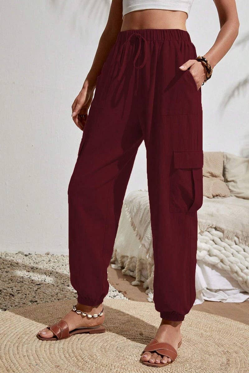 CWBLP1866_SPRING AND SUMMER SOLID COLOR CASUAL OVERALLS