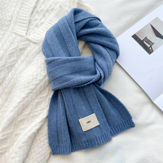 Knit Stripe Scarf - Warm Fall/Winter Unisex Scarf