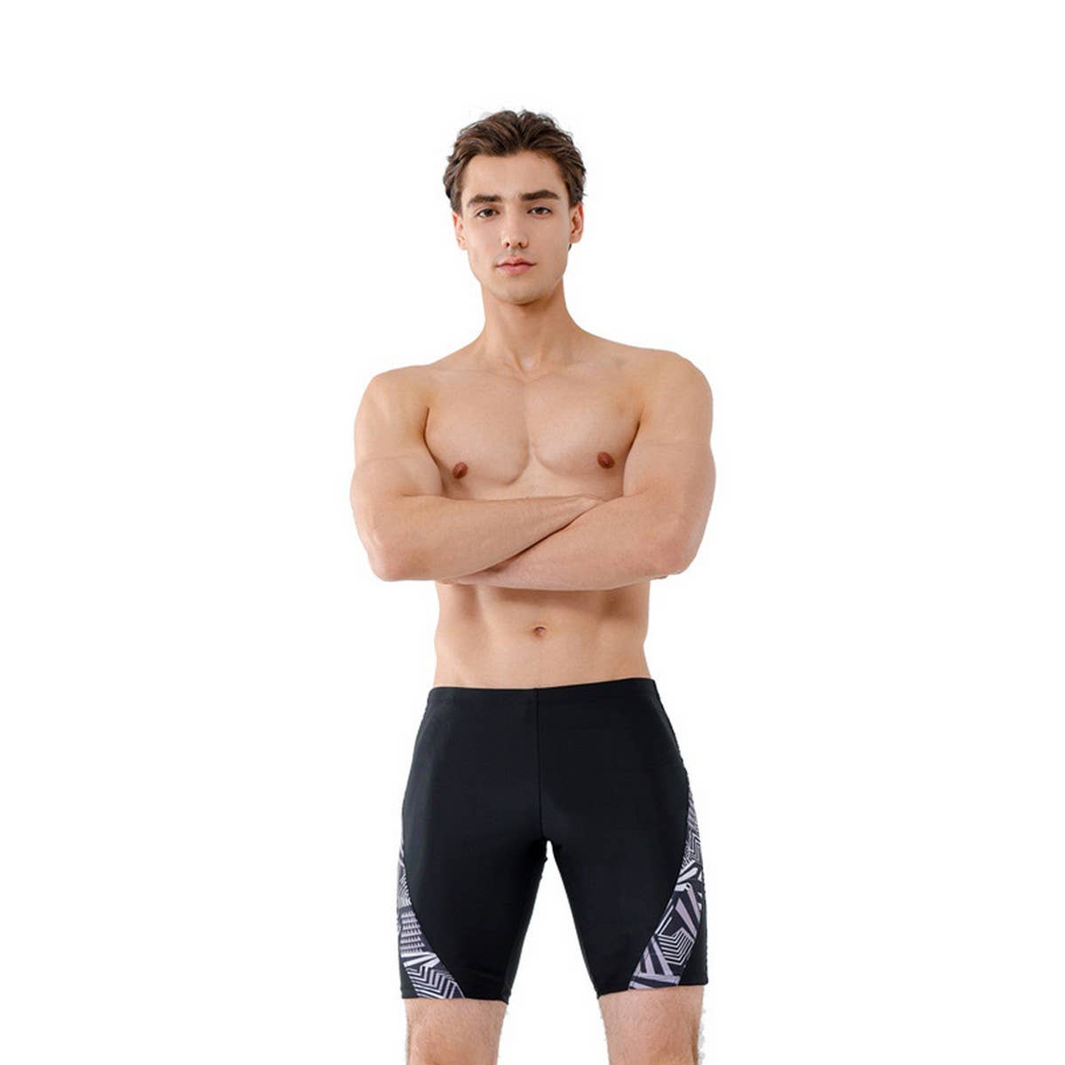 Men's 5-Inch Lined Quick Dry Swim Shorts Plus Size
