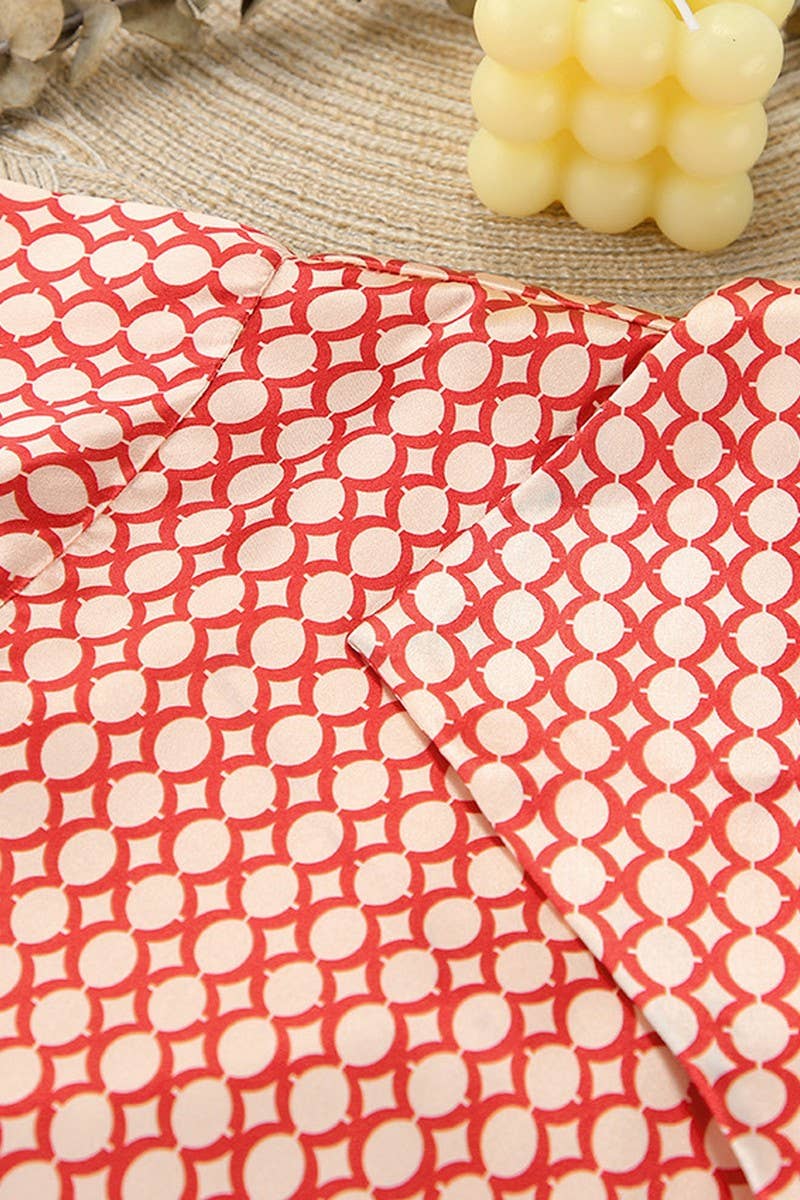 CWSPJ0411_PRINTED LOOSE-FITTING TWO-PIECE PAJAMA SET