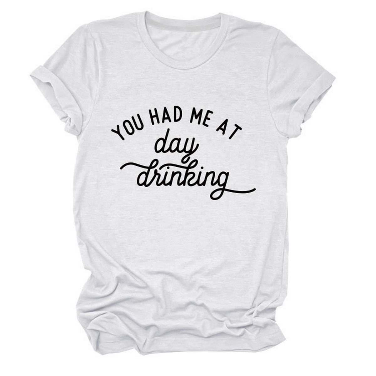 Women?™s Summer Tee Day Drinking Quote Shirt_CWTTSL0491