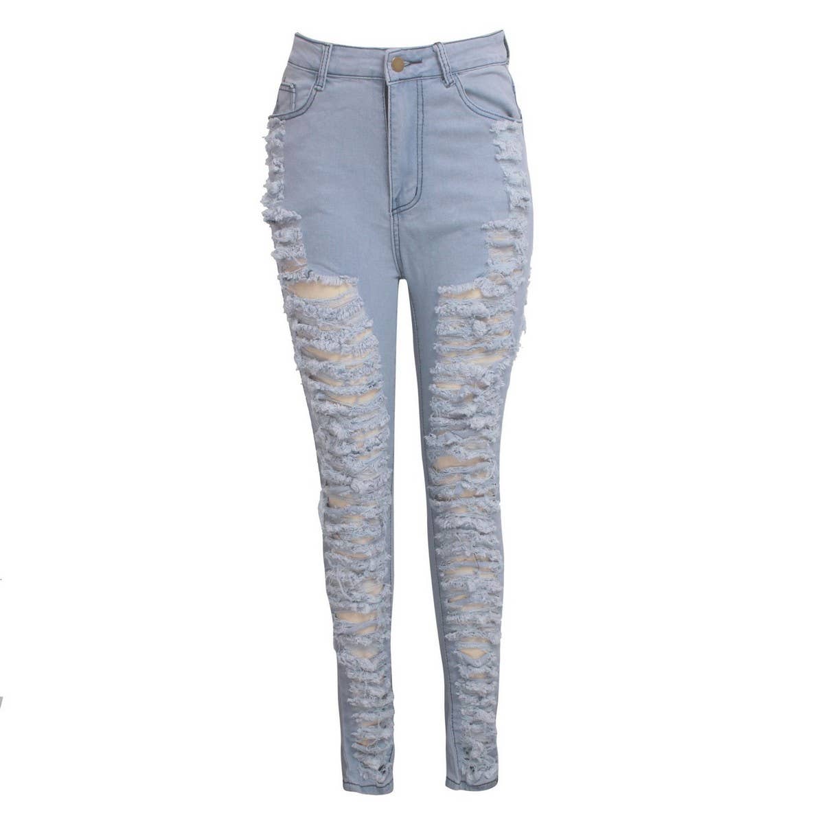 WOMENS SEXY HOLE TASSEL SLIM FITTING JEANS_CWJP0083